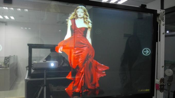Holographic Glass Film Transparent Hologauze / Rear Projection Glass Film Adhesive