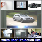 OEM 3D Holographic Projection Film Adhesive Rear Projector Screen Film 4 Color Optional
