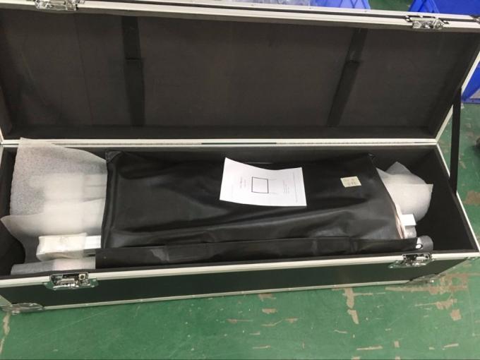 120 ইঞ্চি ফ্রন্ট রিয়ার প্রজেকশন দ্রুত ভাঁজ পোর্টেবল প্রজেকশন স্ক্রিন স্ট্যান্ড মেটাল 3 ডি পিভিসি ফ্যাব্রিক সহ 4