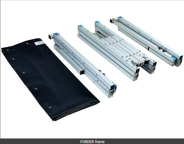 120 ইঞ্চি ফ্রন্ট রিয়ার প্রজেকশন দ্রুত ভাঁজ পোর্টেবল প্রজেকশন স্ক্রিন স্ট্যান্ড মেটাল 3 ডি পিভিসি ফ্যাব্রিক সহ 16