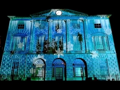 SMX 20000 লুমেন WUXGA গ্র্যান্ড ভেন্যু 3LCD লেজার প্রজেক্টর বিল্ডিং প্রজেকশনে