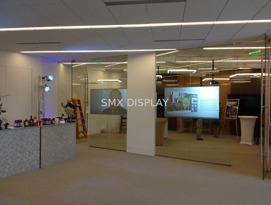 গুণমান Holographic Projection Foil Transparent Rear Projection Screen Film কারখানা