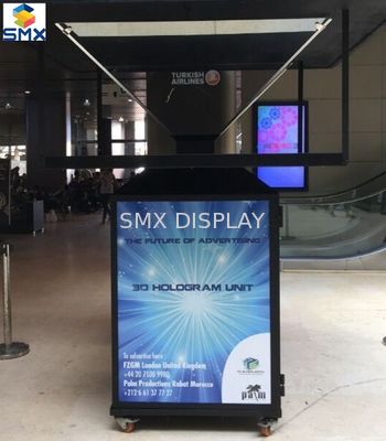 গুণ 4 পার্শ্বযুক্ত পিরামিড হোলিগ্রিক 3 ডি প্রদর্শন পিওএস বিজ্ঞাপন জন্য ইউনিট কারখানা