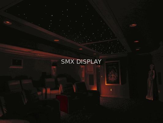 গুণমান 110 - 220V ফাইবার অপটিক সিলিং লাইট কিট অ্যাকোস্টিক্যাল ব্ল্যাক / নেভি ব্লু / ইউভি পিএমএমএ বডি কারখানা