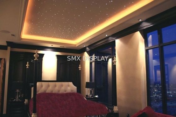 গুণমান ঘর সাজানোর জন্য 32W ফাইবার অপটিক স্টার সিলিং টুইঙ্কল ফাইবার অপটিক স্টারলাইট হেডলাইনার কিট কারখানা