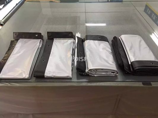 গুণমান White Front Projection Screen with black border , outdoor projector screen কারখানা