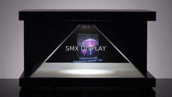 গুণমান Floating holographic picture quality 3D Hologram Pyramid Display Showcase 3 Side কারখানা