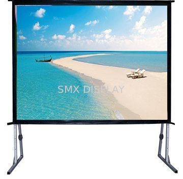 গুণ 120" Fast Fold Projector Screen With Flight Case / Outdoor Rear Projector Fabric Stand কারখানা