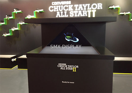 গুণ 50 Degree Holographic Glass Screen Pyramid Holographic Showcase 270 কারখানা