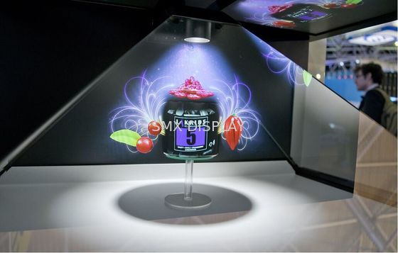 গুণমান High Resolution holographic pyramids / Hologram Display Showcase For Trade Show কারখানা