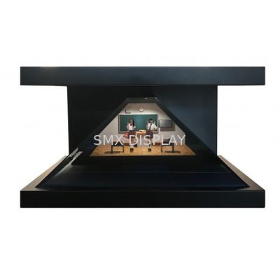 গুণমান 22 ইঞ্চি হলোগ্রাফিক পিরামিড ডিসপ্লে শোকেস 3D হলোগ্রাম ভার্চুয়াল প্রযুক্তি কারখানা