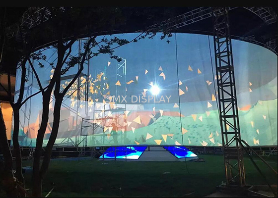 হলোগ্রাফিক স্ক্রীনের জন্য 3D হলোগ্রাফিক মেশ প্রজেক্টর স্ক্রীন 360 ডিগ্রি স্টেজে ফগ স্ক্রীন প্রজেকশনের জন্য