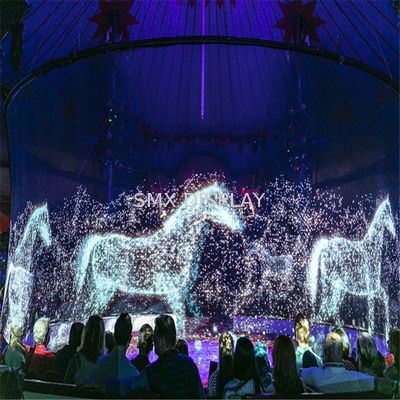 গুণমান বড় প্রজেক্টর স্ক্রিন হলোগ্রাম গজ সাদা ধূসর কালো হলোগ্রাম জাল স্ক্রিন কারখানা