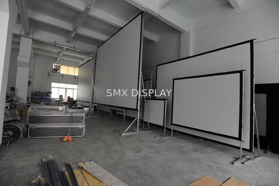 গুণ 200 ইঞ্চি পিছন এবং সামনের দ্রুত ভাঁজ স্ক্রিন সঙ্গে পোষাক কিট এবং ফ্লাইট কেস কারখানা