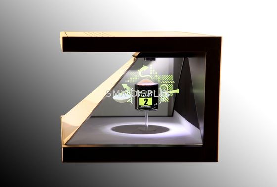 গুণমান 3D Hologram Showcase 3-side View Holo Display Hologram Pyramid for Exhibition Advertising কারখানা