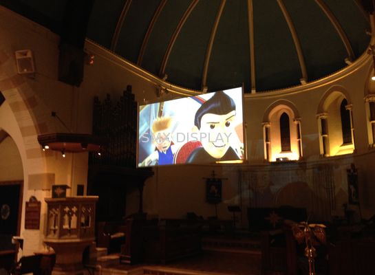 গুণমান Adhesive Rear Projection Screen Film , Outdoor Transparent Projection Film কারখানা