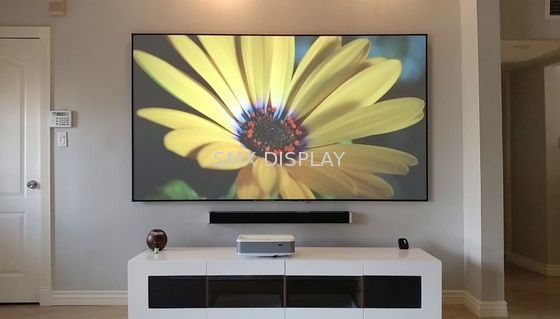 গুণমান সিনেমা স্থায়ী ফ্রেম স্ক্রিন ডায়মন্ড এন্টি - লাইট প্রজেক্টর প্যানেল 170 ° দেখুন কোণ কারখানা