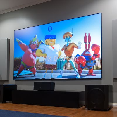 জিরো এজ প্রজেক্টর ফিক্সড ফ্রেম স্ক্রীন অ্যাম্বিয়েন্ট লাইট ব্ল্যাক ডায়মন্ড 170 ° অ্যাঙ্গেল দেখুন