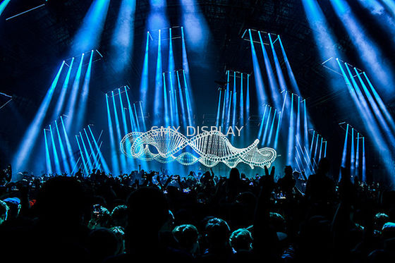 গুণ পলিমাইড হোলোফ্লেক্স স্বচ্ছ 3 ডি হলোগ্রাফিক প্রজেকশন স্ক্রিন কারখানা