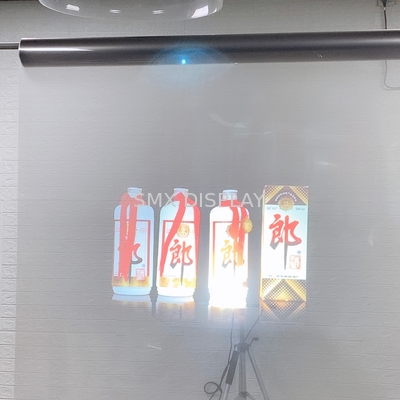 1.52 x 30 মিটার স্ব-আঠালো সঙ্গে স্বচ্ছ Holographic রিয়ার অভিক্ষেপ ফিল্ম সাফ করুন