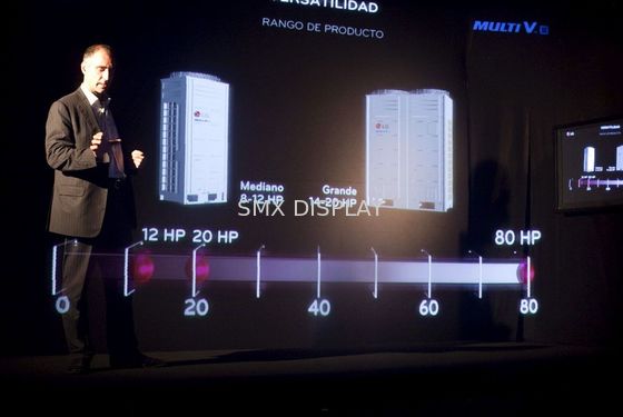 গুণ ইন্টারেক্টিভ 5x30 মি 95 এম 160 ° 3 ডি হলোগ্রাফিক ডিসপ্লে কারখানা