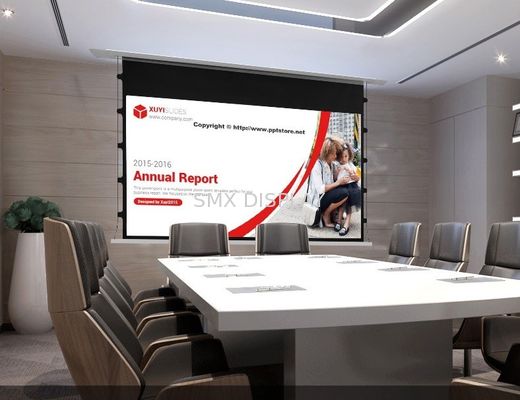 গুণমান সিলিং অ্যালুমিনিয়াম 100 "ট্যাব টেনশনযুক্ত প্রজেকশন স্ক্রিনে কারখানা