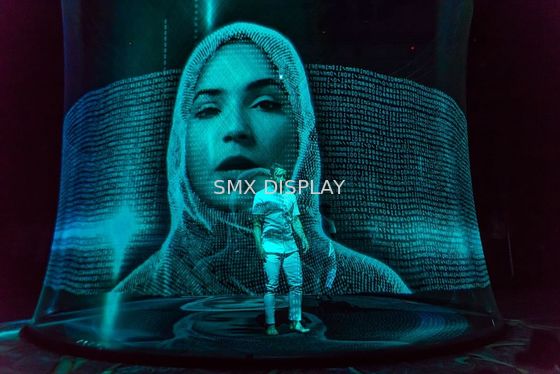 গুণমান স্বচ্ছ অদৃশ্য होলোগ্রাফিক 3 ডি মেশ স্ক্রিন পিপারসক্রিম কারখানা