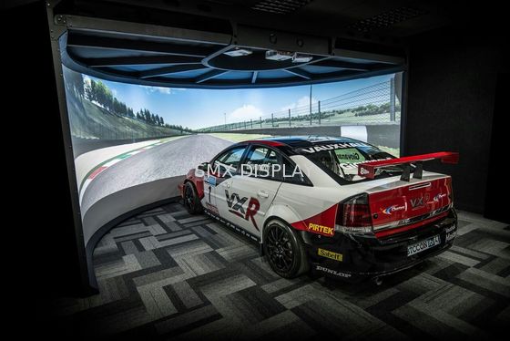 গুণমান 360 ডিগ্রি ফ্লাইট কার্ভড সিমুলেশন স্ক্রিন ফ্লোর স্ট্যান্ডিং কারখানা