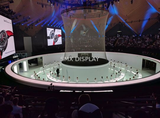 গুণমান ধূসর জলরোধী হলোগ্রাফিক মেশ স্ক্রীন ইভেন্টের জন্য 9x30m এর মাধ্যমে দেখুন কারখানা