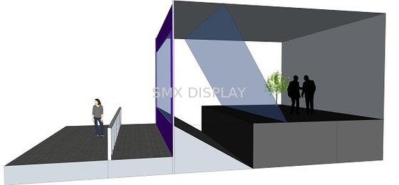 3D Holographic প্রতিফলন ছায়াছবি, স্টেজ জন্য holographic স্পর্শ পর্দা প্রদর্শন