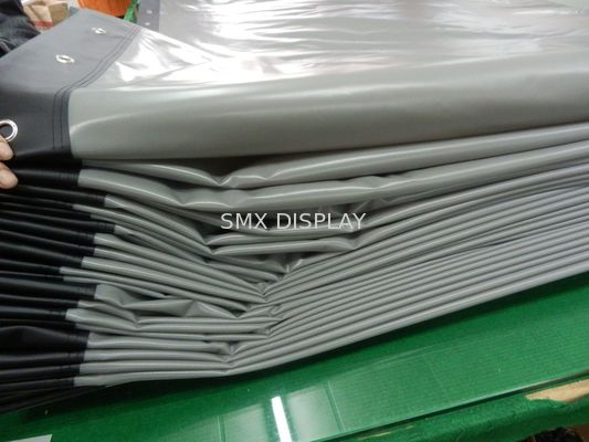 গুণ নমনীয় হোয়াইট / 3d সিলভার / পিছন Eyelets সঙ্গে প্রজেকশন স্ক্রিন প্রায় Eyelets কারখানা