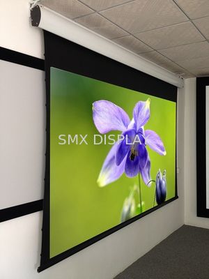 গুণমান 100 ইঞ্চি ট্যাব টানানো মোটর সাইকেল, হোম থিয়েটার মোটরচালিত পর্দা এইচডি গ্রে ফ্যাব্রিক কারখানা