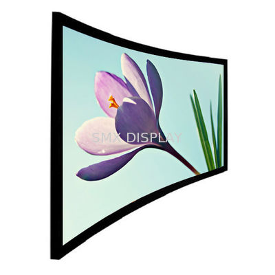 গুণ 180 '' নমনীয় এইচডি হোয়াইট / গ্রে ঘূর্ণমান প্রক্ষেপণ পর্দা ঘটনাগুলির জন্য স্লাইড প্রাচীর ফ্যাব্রিক সঙ্গে কারখানা