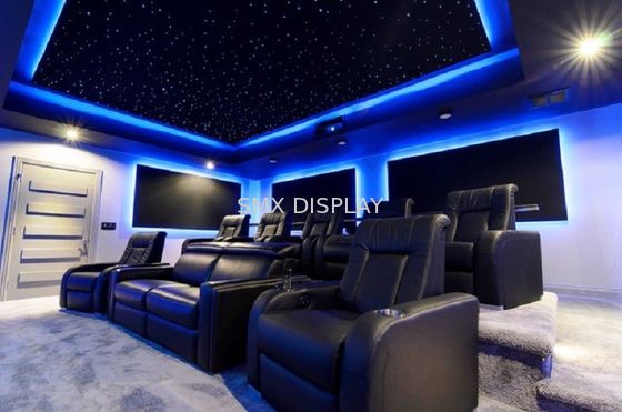 গুণমান হোম সিনেমার জন্য 110V - 220V ফাইবার অপটিক স্টার সিলিং প্যানেল RGB হালকা রঙ কারখানা